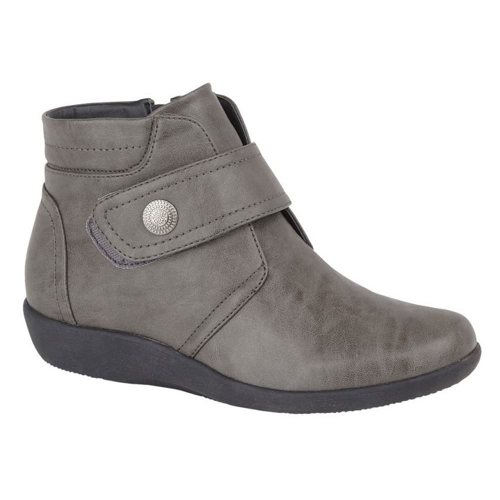 Boulevard Womens/Ladies Wide Fit Ankle Boots