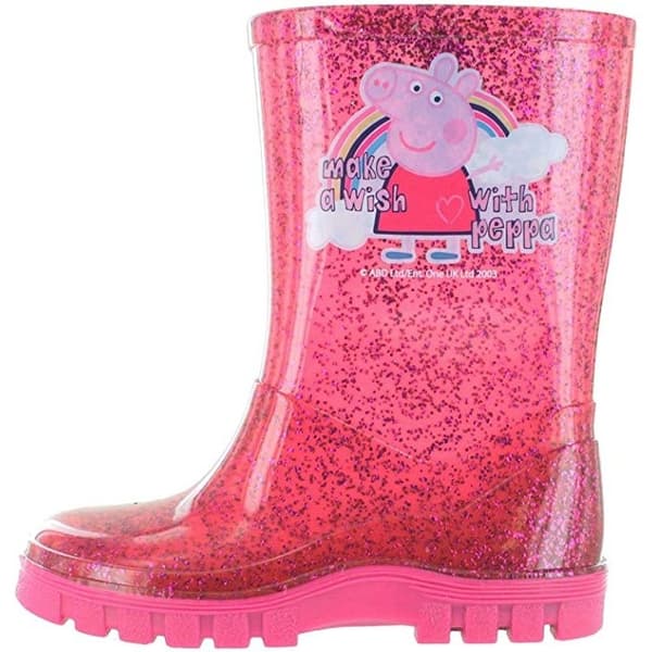 Christmas Shop Girls Peppa Pig Glitter Wellingtons