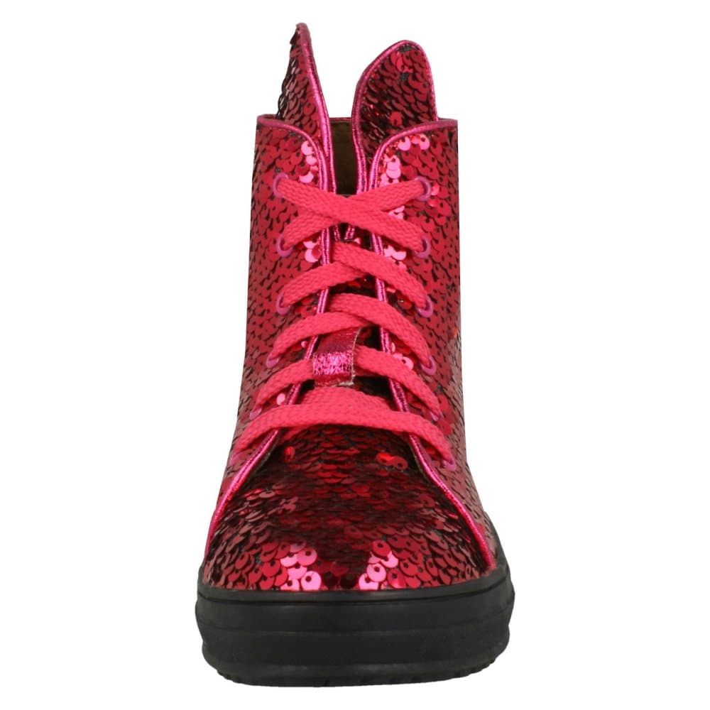 Spot On Girls Bunny Ears Ankle Boots