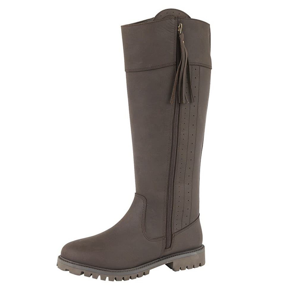 Woodland Womens/Ladies Bailey Waxy Leather Country Boot