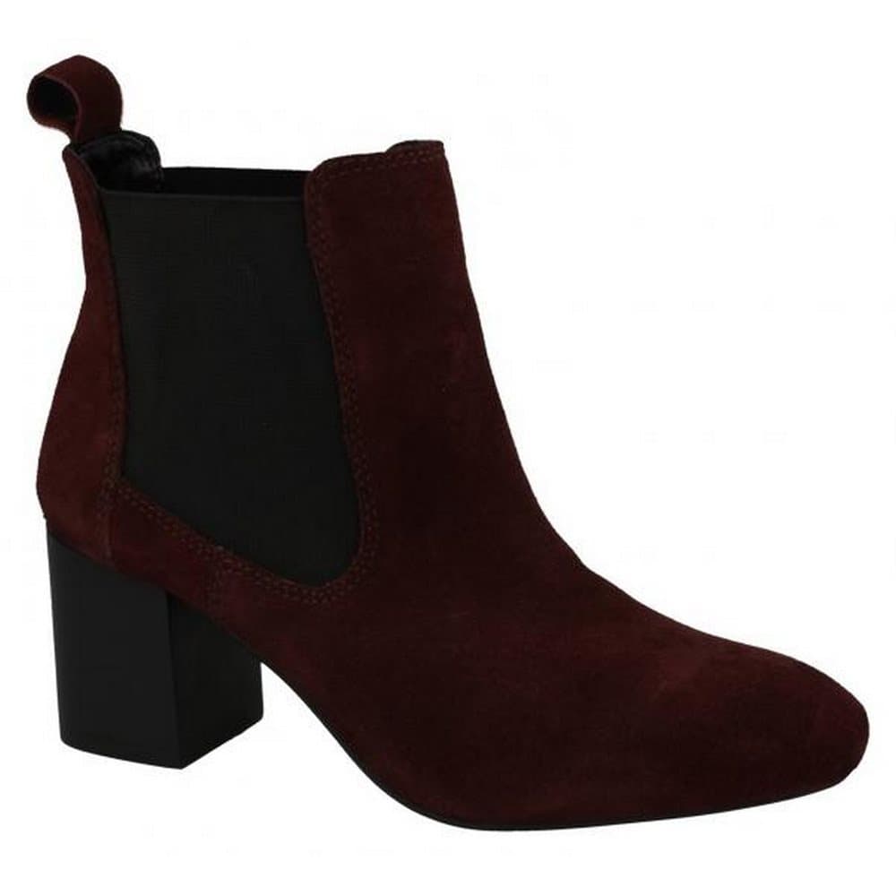 Leather Collection Womens/Ladies Mid Heel Twin Gusset Ankle Boots