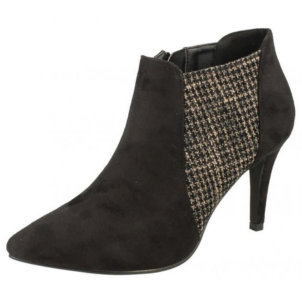 Anne Michelle Womens/Ladies Zip Ankle Boots