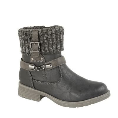 Cipriata Childrens/Girls Knitted Collar Harness Ankle Boot