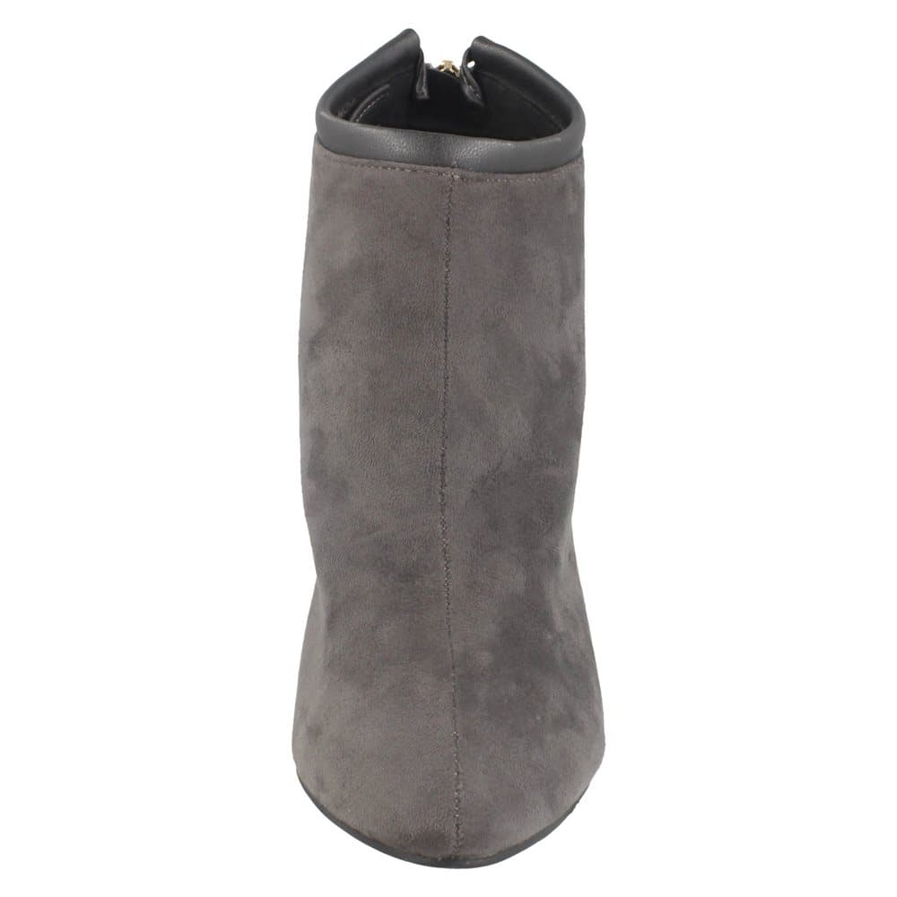 Spot On Womens/Ladies Back Tie Ankle Boots