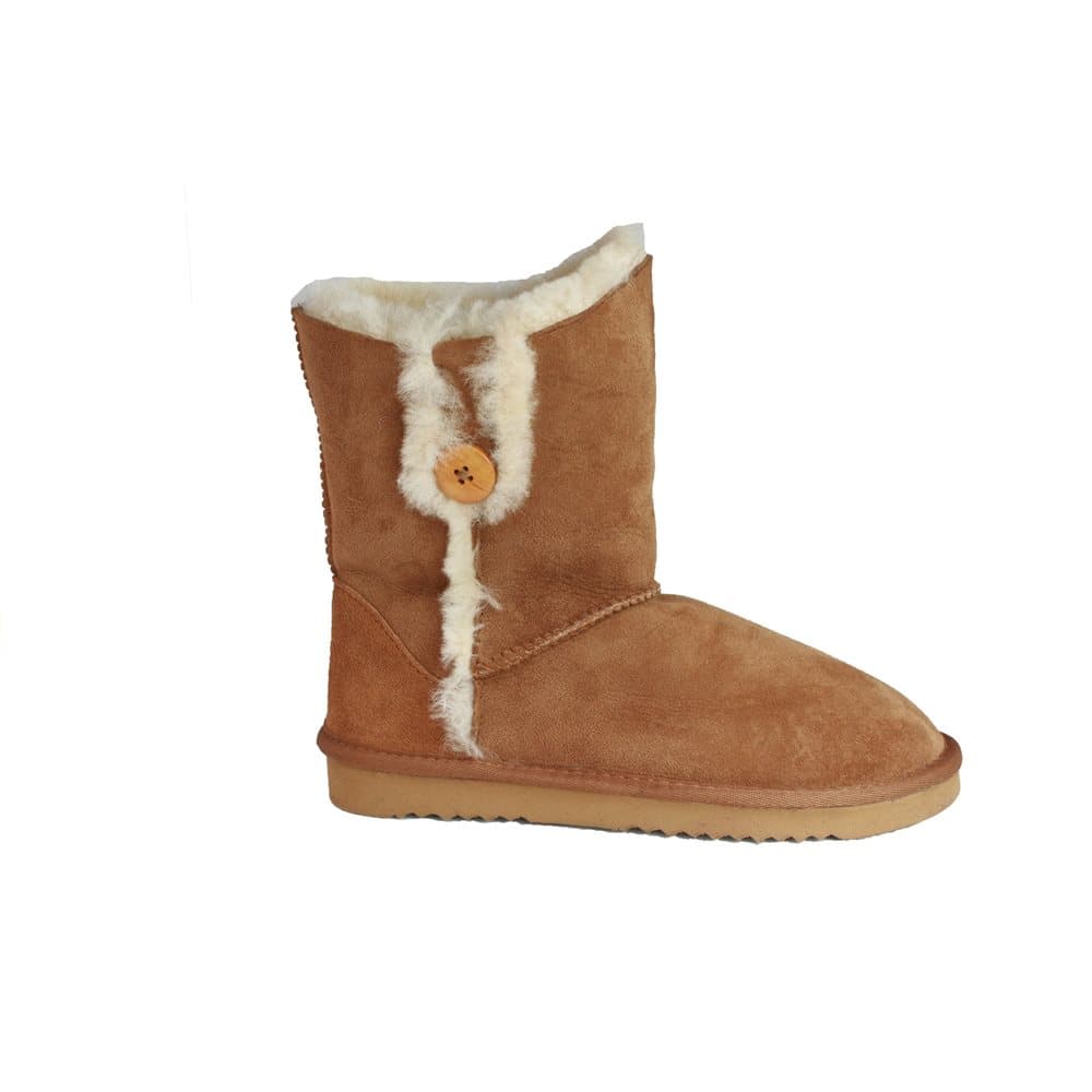 Eastern Counties Leather Womens/Ladies Lacey Sheepskin Button Boots