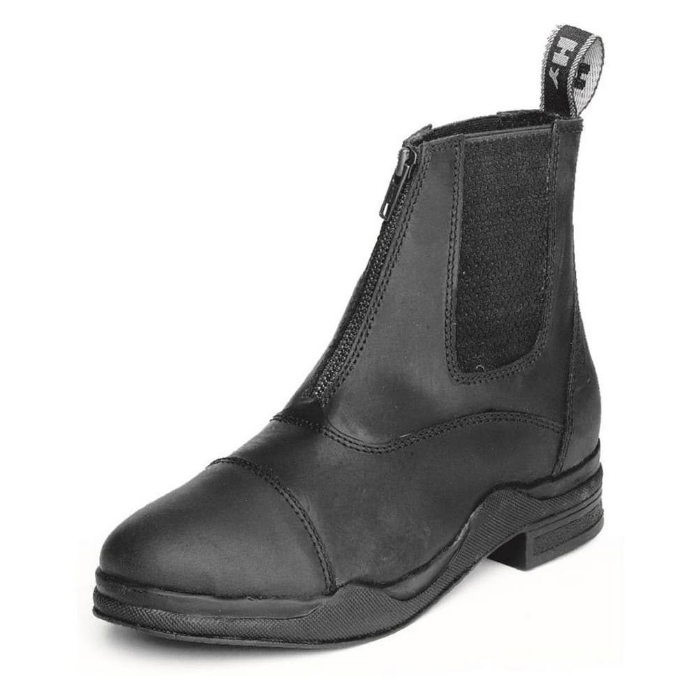 HyLAND Womens/Ladies Wax Leather Zip Jodhpur Boot