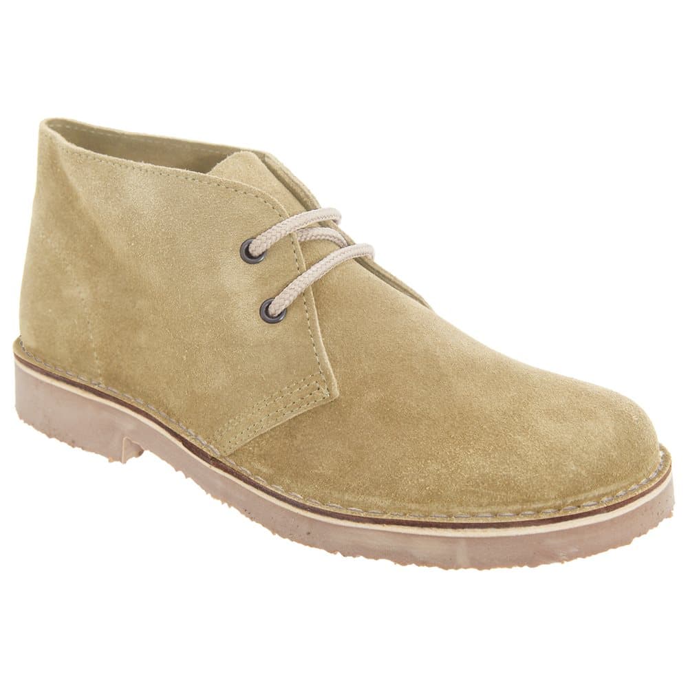 Roamers Womens/Ladies Real Suede Round Toe Unlined Desert Boots