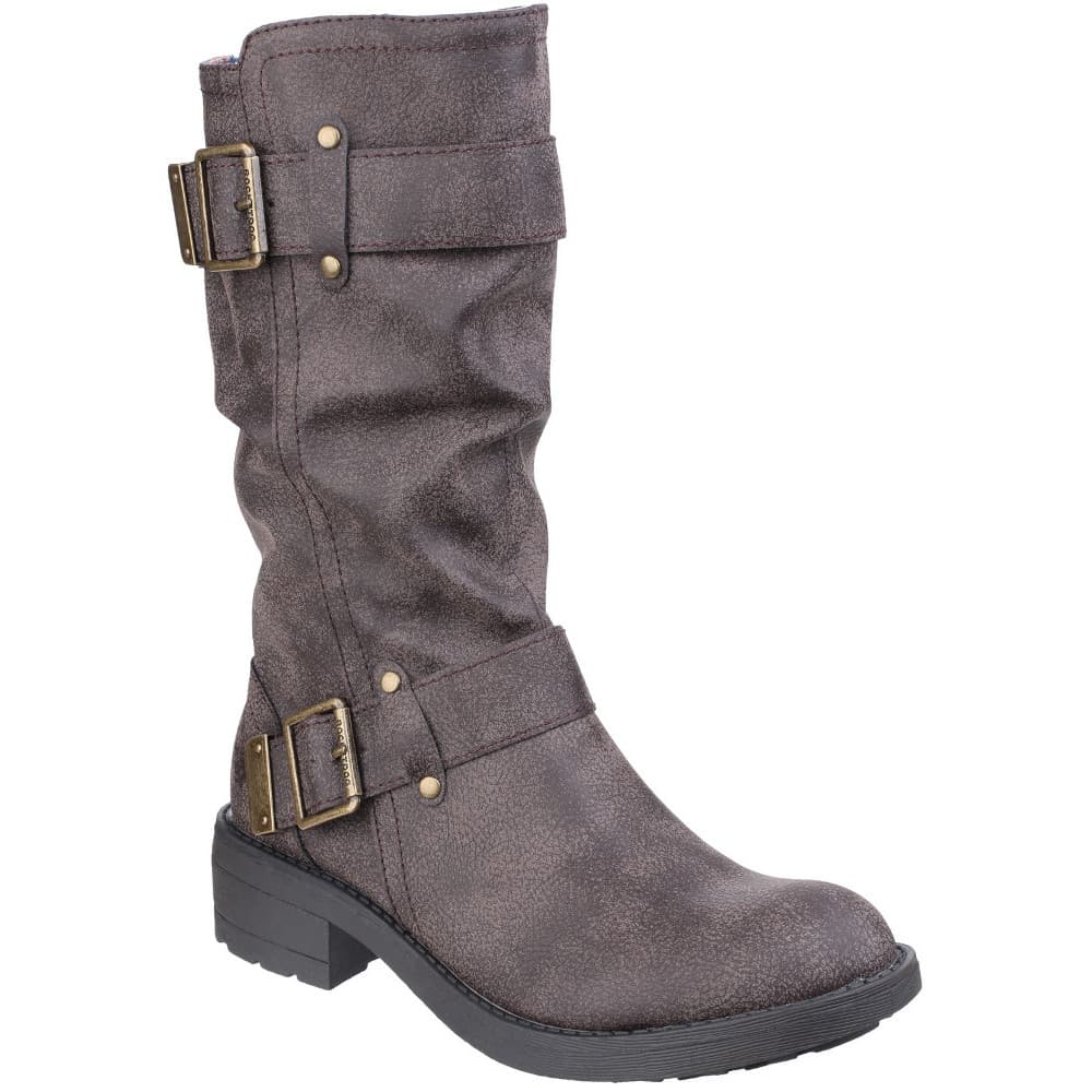 Rocket Dog Kvinnors / Damtrumble Faux Leather Biker Stövlar