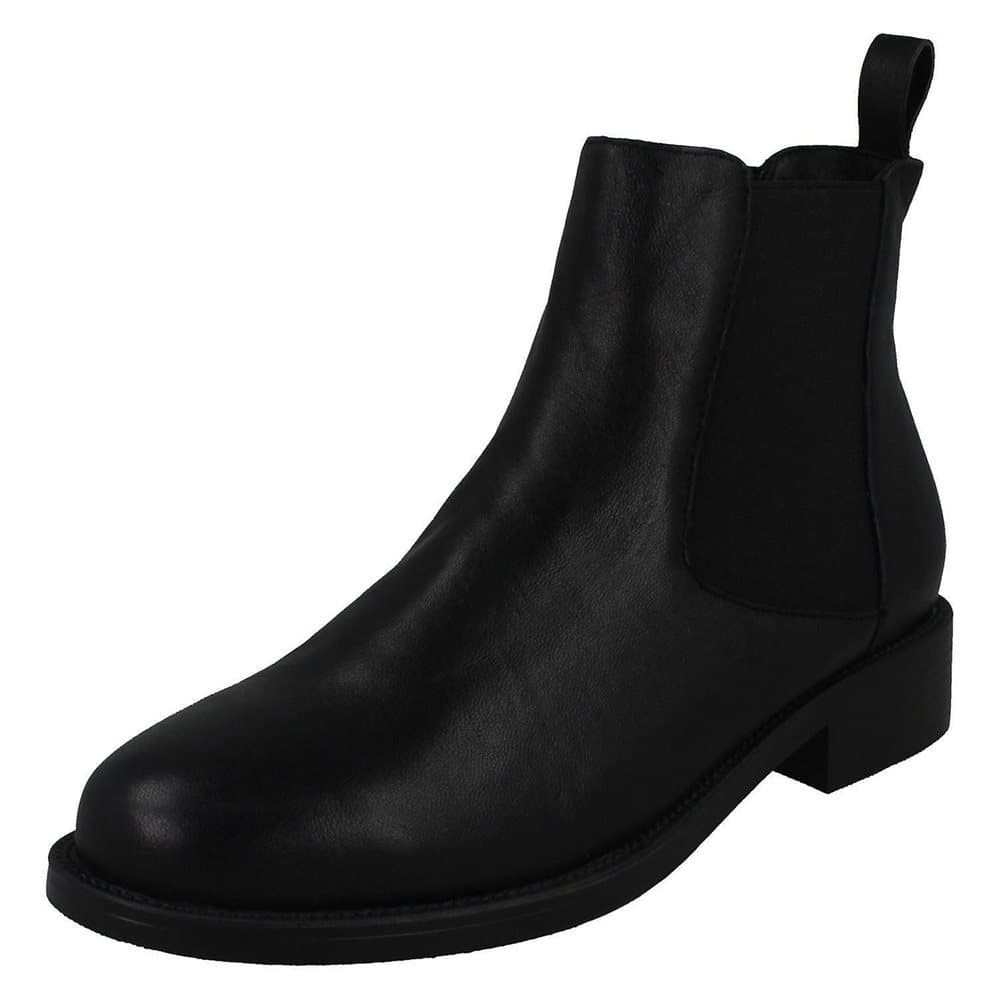 Spot On Womens/Ladies Leather Ankle Boots