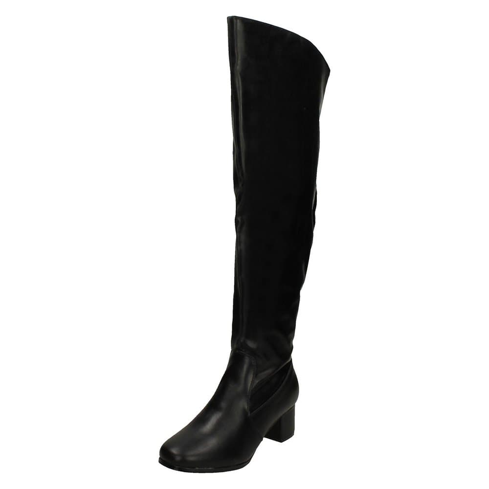 Spot On Womens/Ladies Wide Fit Knee High Boots