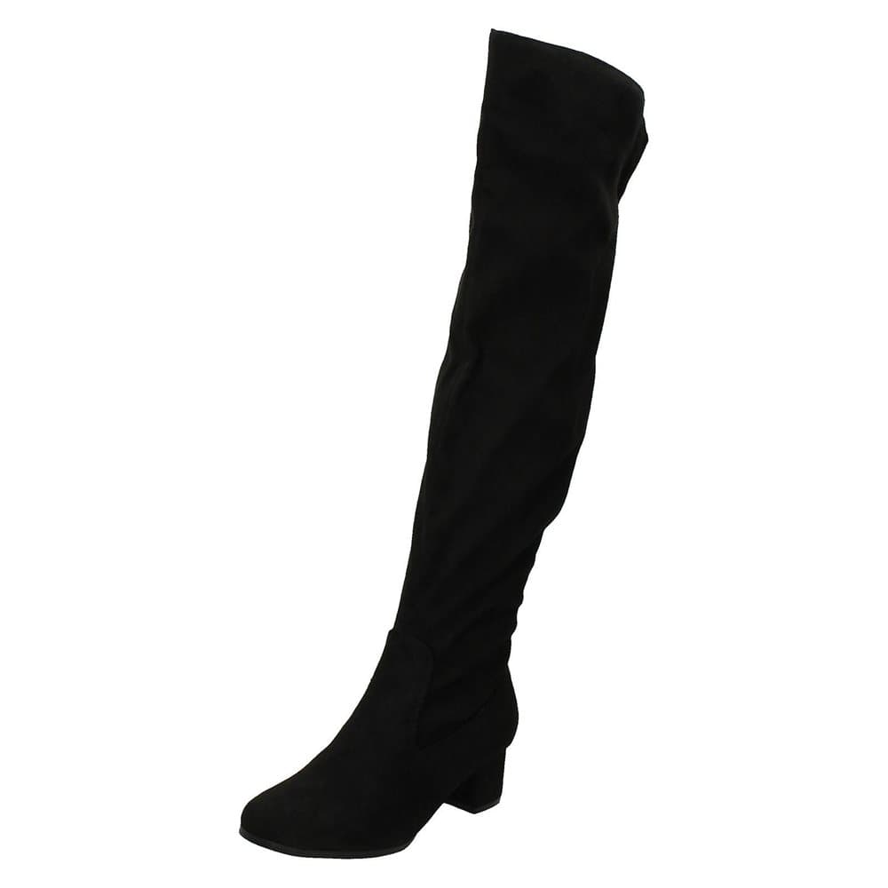 Spot On Womens/Ladies Wide Fit Knee High Boots