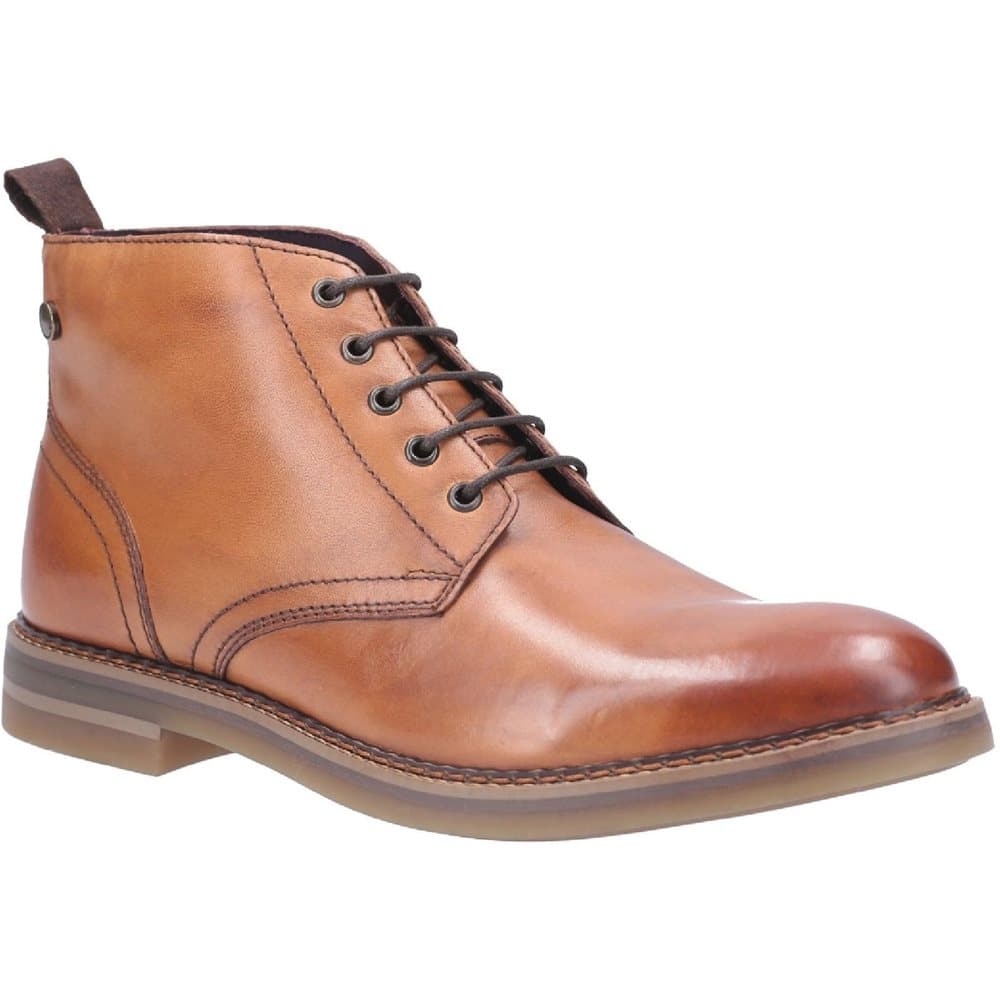 Base London Mens Leather Raynor Burnished Lace Up Boot