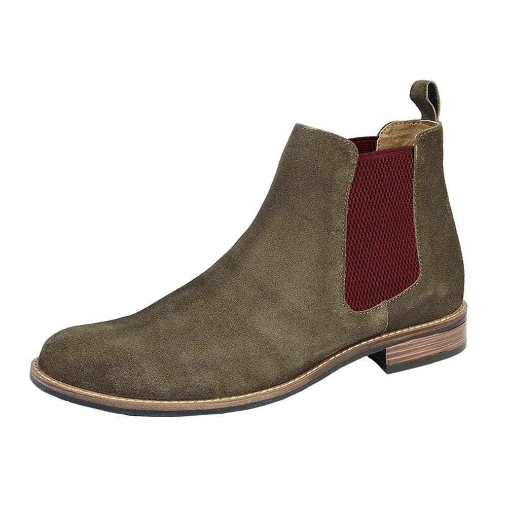 Roamers Mens Suede Gusset Boots