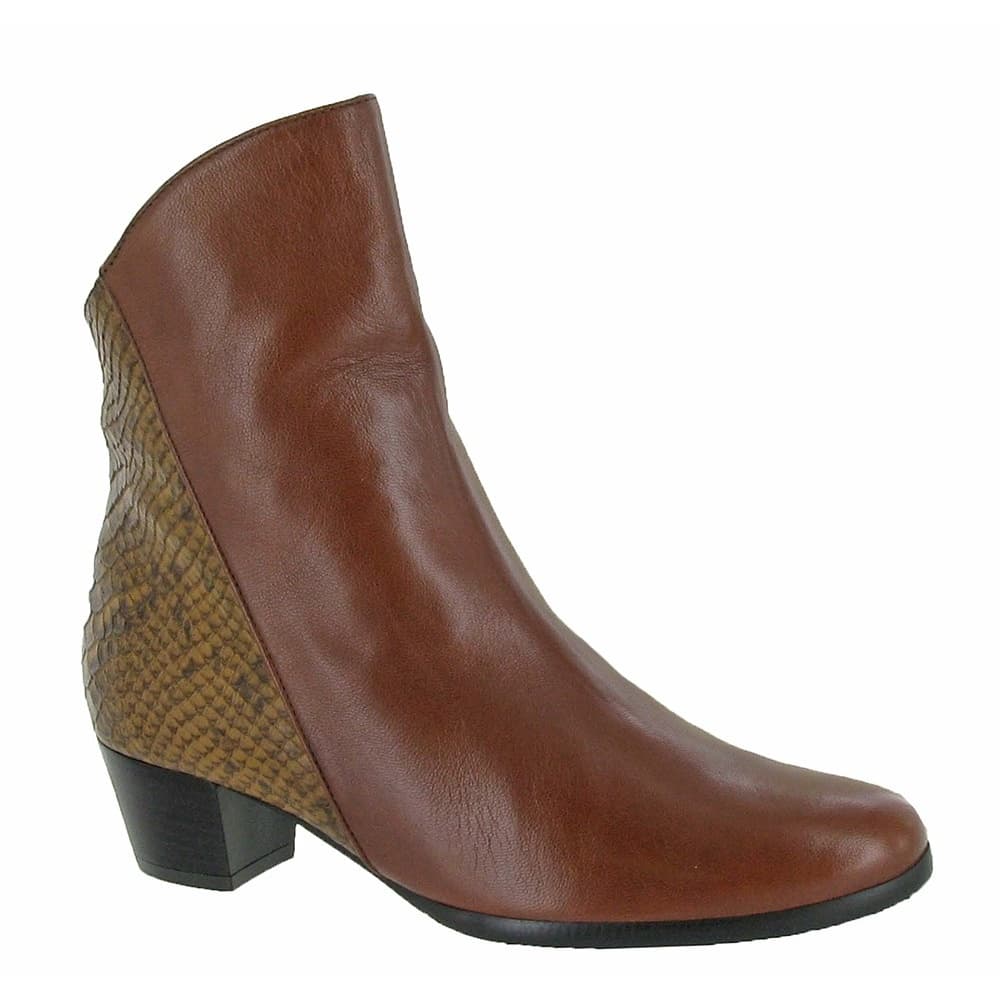 Riva Womens/Ladies Armadillo Pitone Leather Zip Up Ankle Boots