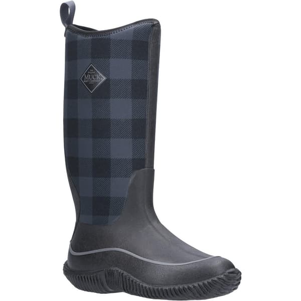 Muck Boots Kvinnor/Damer Hale Wellington Boot Black/Grey Plaid 5 UK