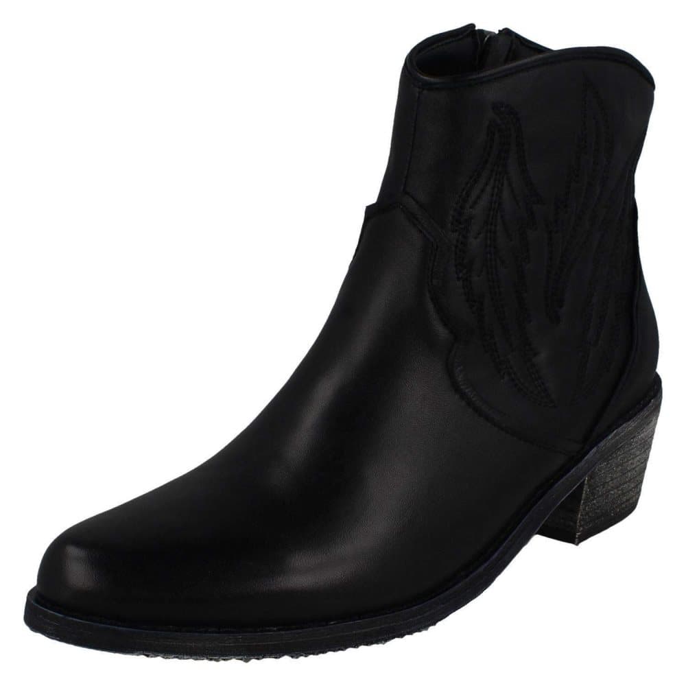 Leather Collection Kvinnor / damläder cowboystövlar