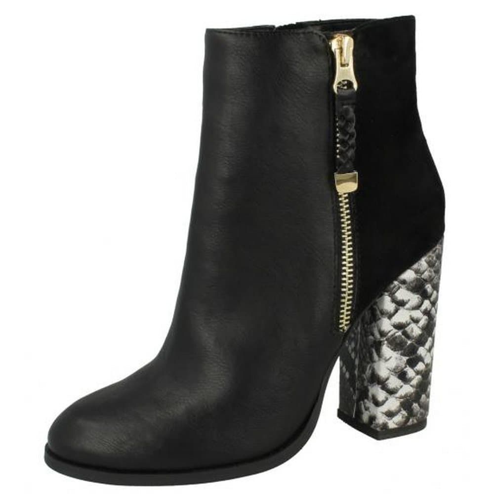 Anne Michelle Dam / Hög Snake Heel Ankle Boots för damer