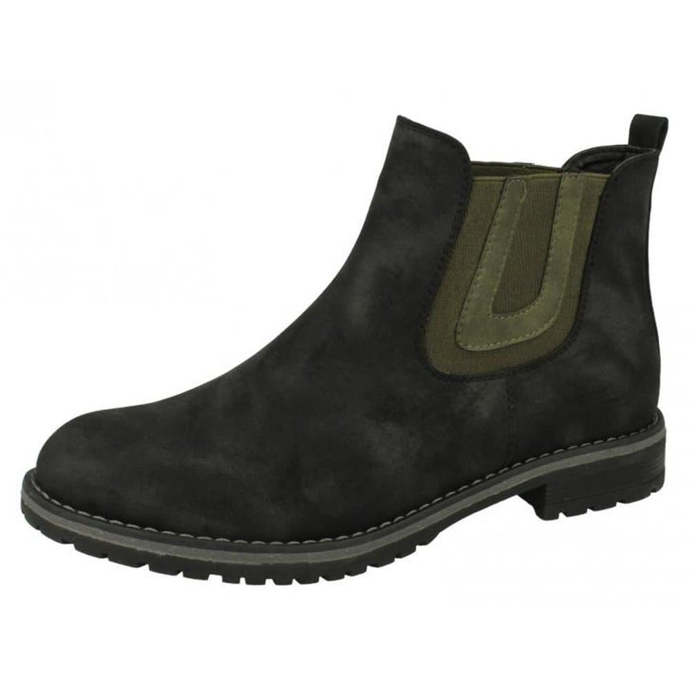 Down To Earth Womens/Ladies Flat Chelsea Ankle Boots