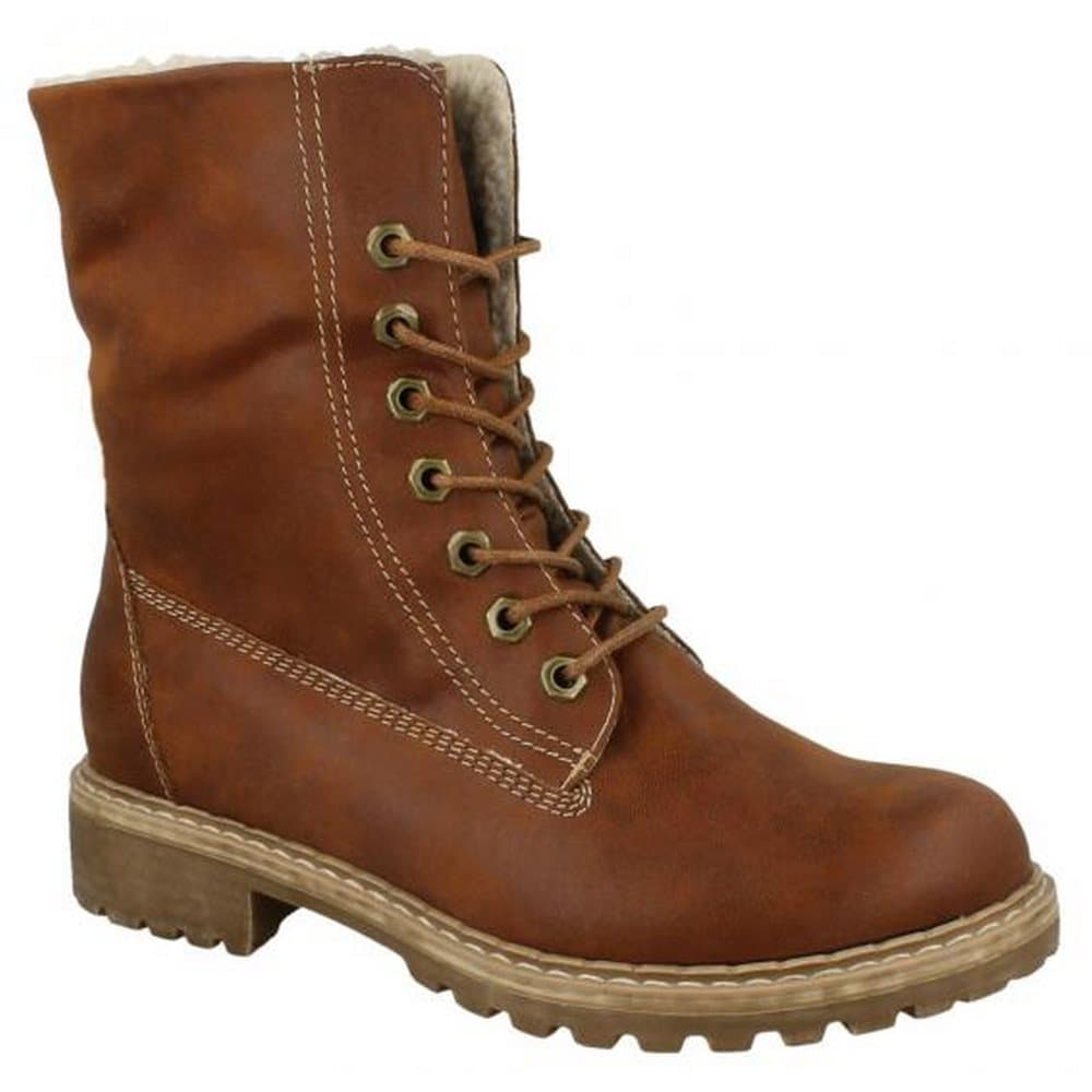Down To Earth Womens/Ladies Fleece Lined Calf Boots