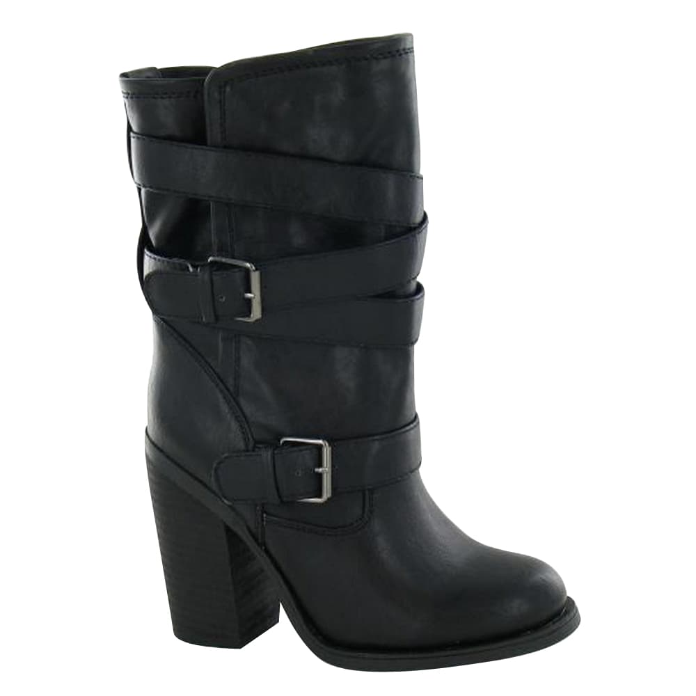 Spot On Womens/Ladies Buckle Up High Heeled Boots