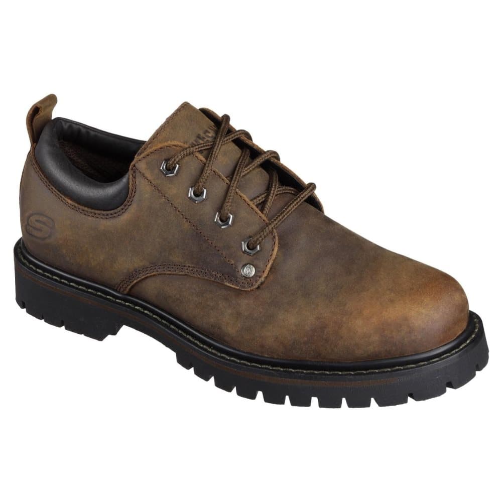 Skechers Mens Tom Cats Leather Lace Up Shoe