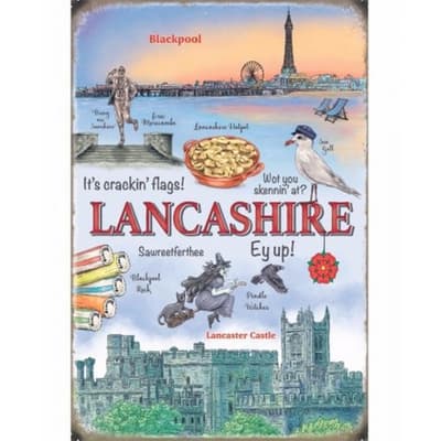 Lancashire Metal Sign