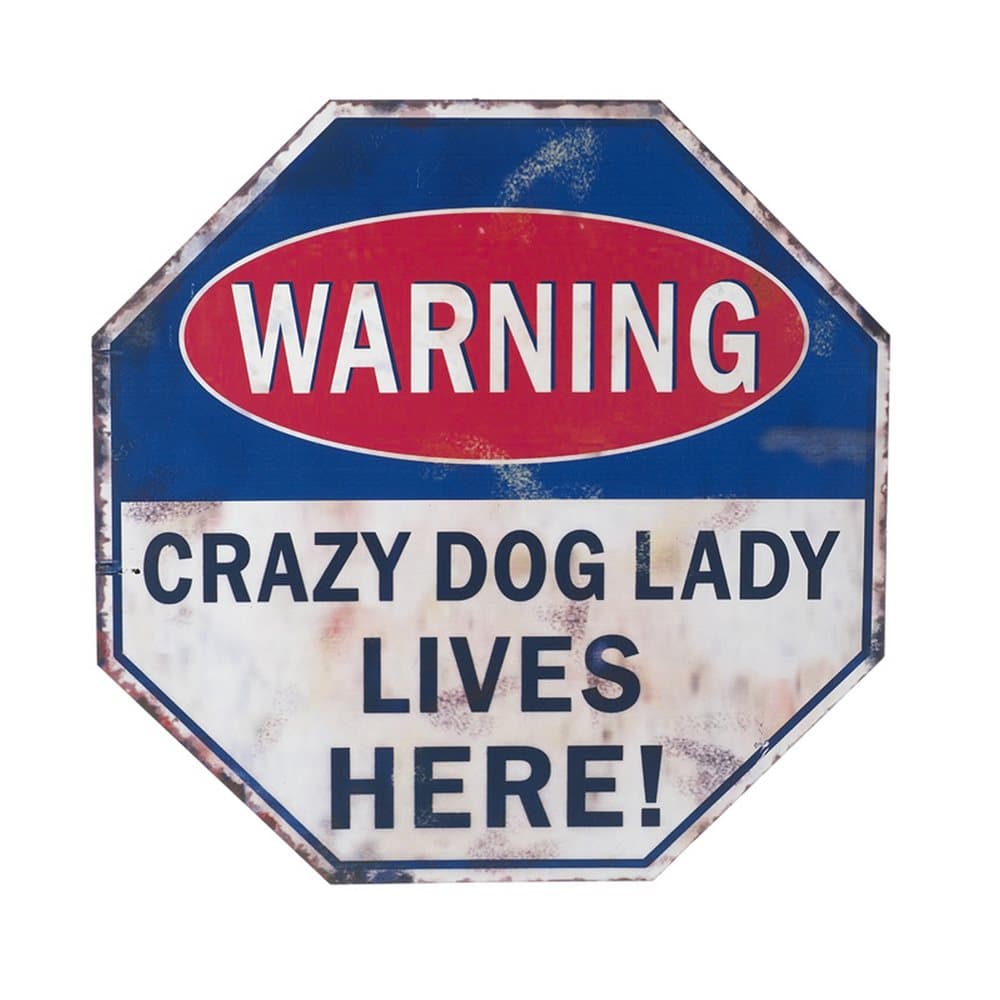 Crazy Dog Lady Plaque