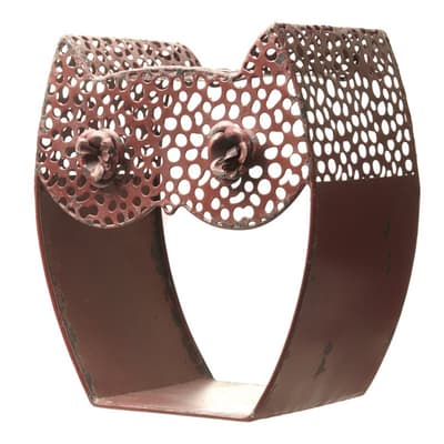 Metal Owl Design Shelf