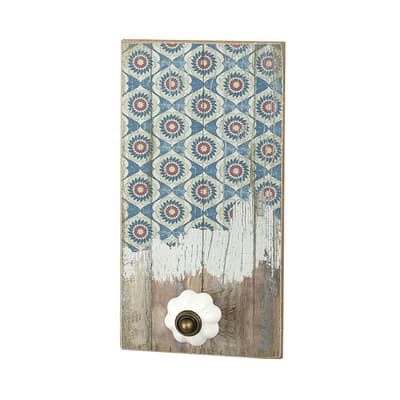 Rectangle Wooden Plaque With Knob