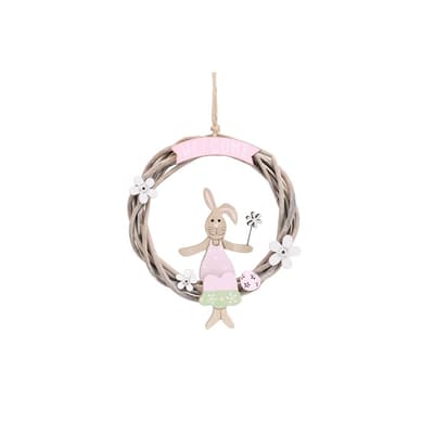 CGB Giftware Bunny Welcome Round Sign