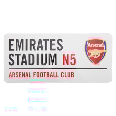Arsenal FC Officiell Emirates Stadium Metal Football Club Street Sign