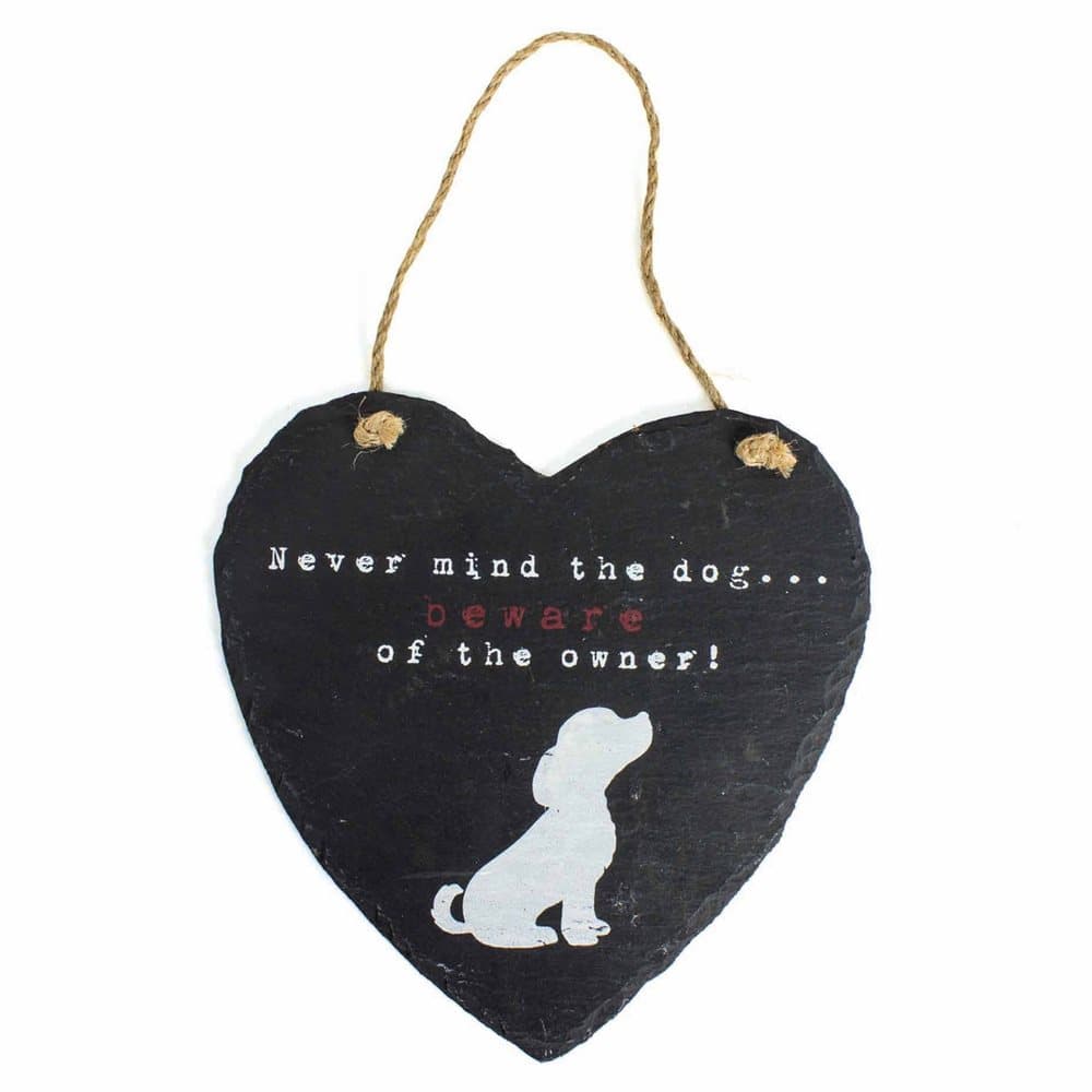 Heart Shaped Dog Plaque