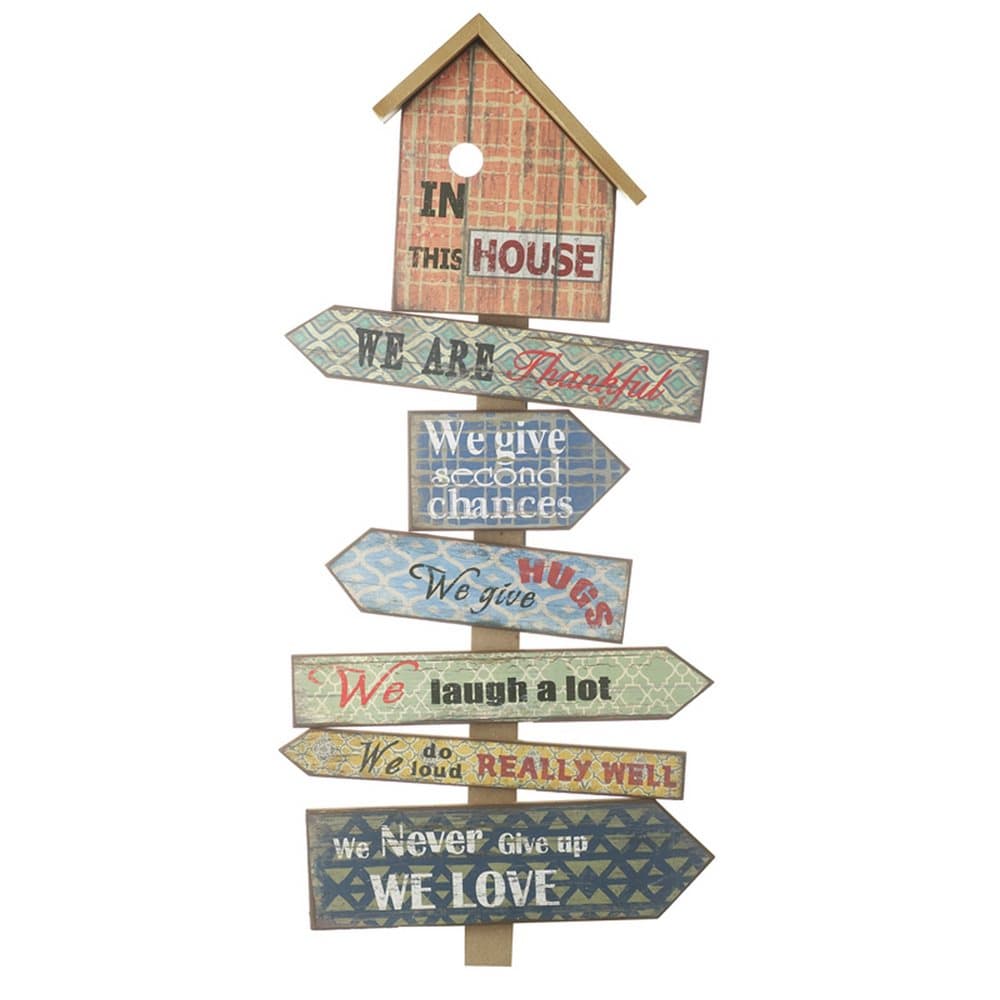 House Wooden Plaque
