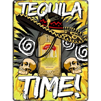 Grindstore Tequila Time Tin Sign