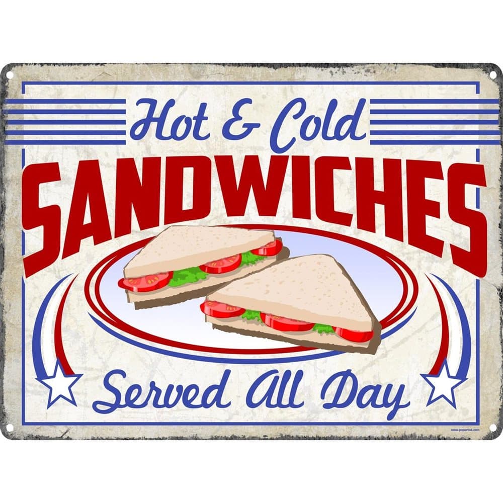 Grindstore Sandwiches Tin Sign