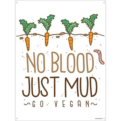 Grindstore No Blood Just Mud Tin Sign