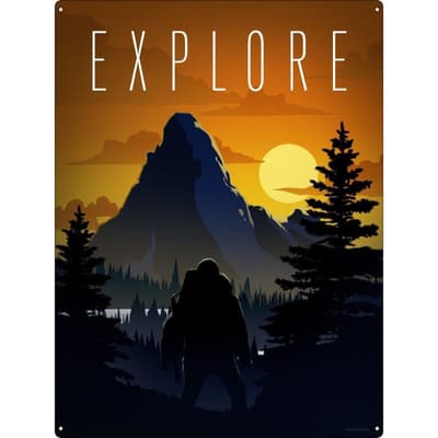 Grindstore Explore Tin Sign