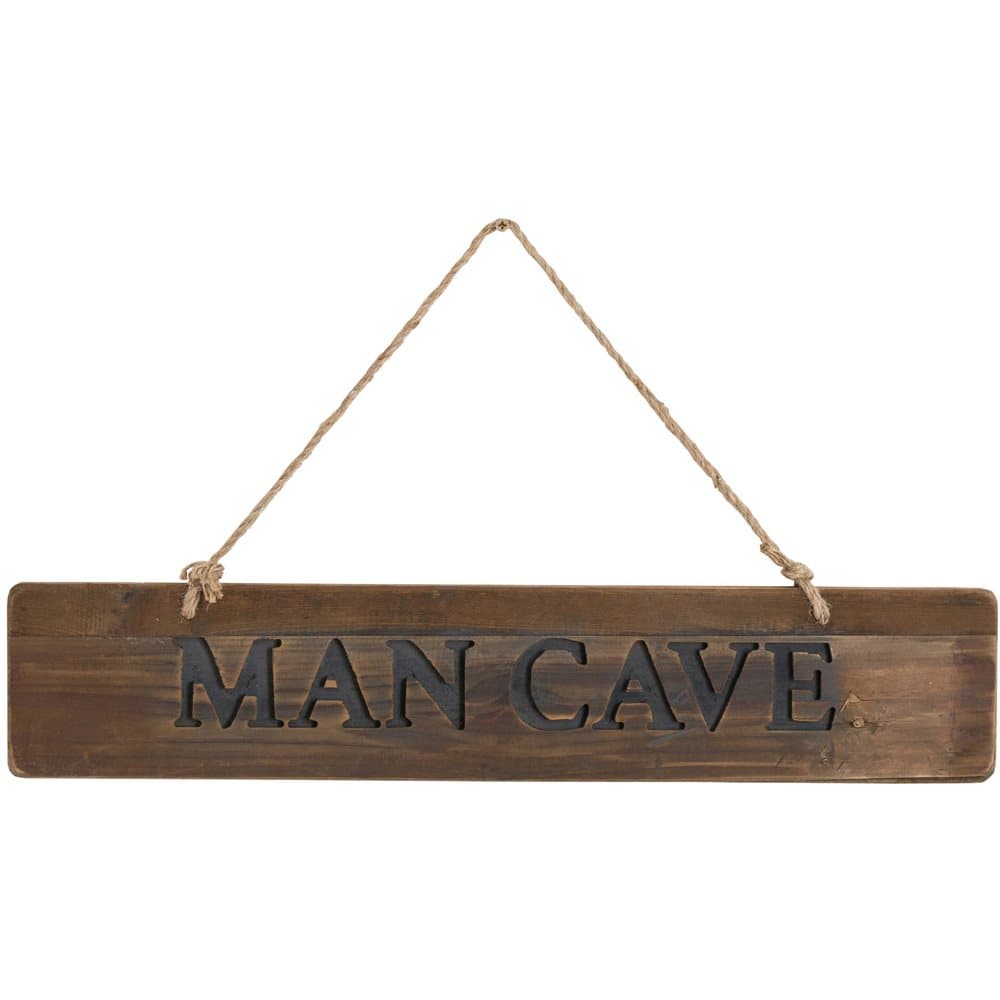 Man Cave Rustic Wooden Message Plaque