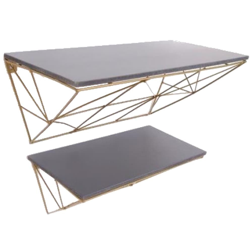 Geometric Wire Shelves (Pack of 2)