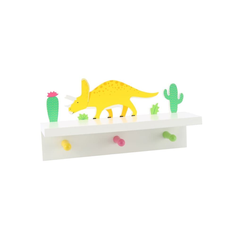 Dinosauria Dinosaur Shelf with Pegs