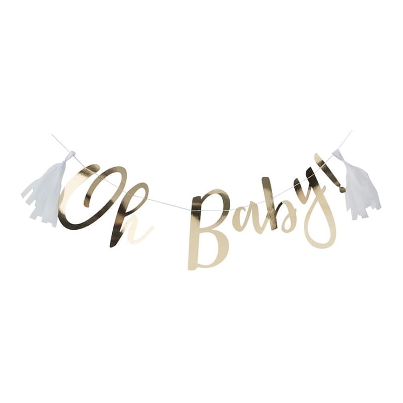 Guirlande Oh Baby Guld Metallic