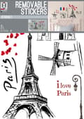Miniatyrbild 1 av 2: I love Paris , Wallsticker / väggdekor