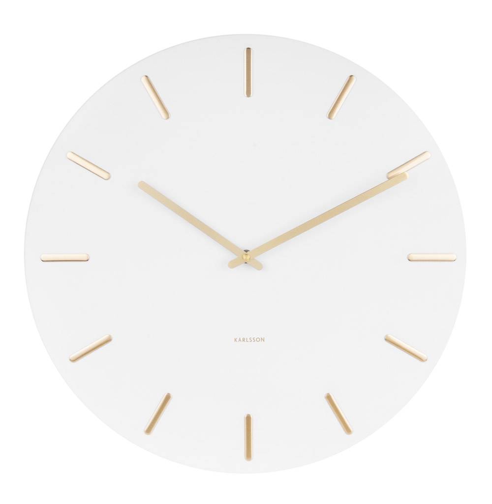 Väggklocka - Karlsson Charm White