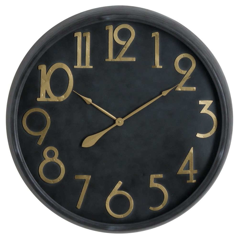 Soho Brass And Stone Effect Clock