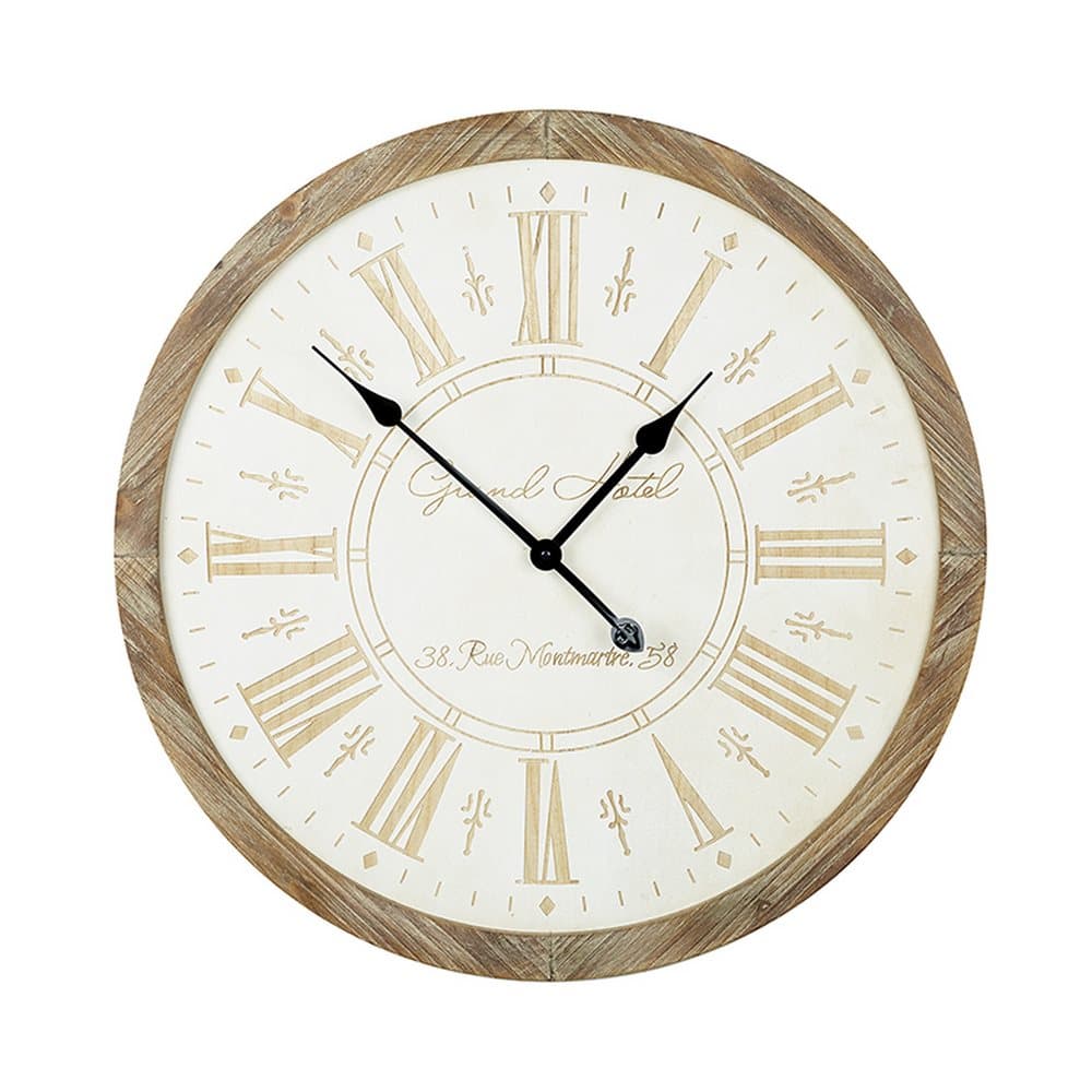Wooden Carved Clock