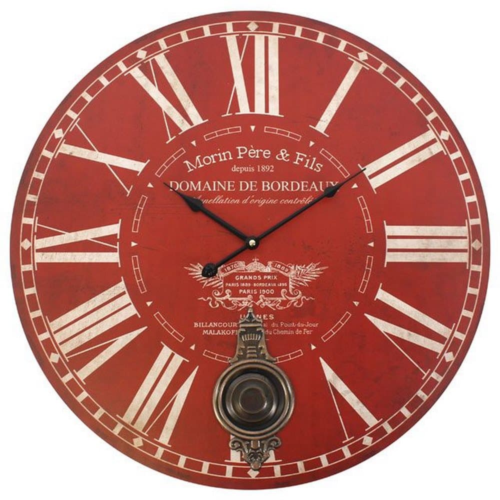 Something Different 58cm Large Clock With Pendulum