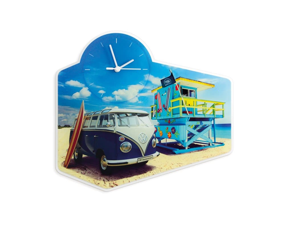 BRISA VW Collection - Volkswagen Bus T1 Camper Van Transporter Nostalgisk vægur (Acrylic/Beachlife)