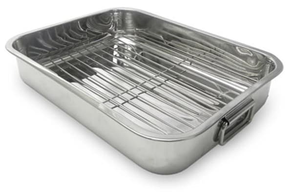 Mångsidig rostfri ugnsform 37 x 28 cm för smidig matlagning