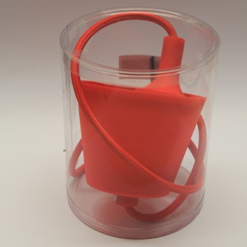 Stylish red silicone lamp holders ,4 pack