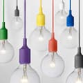 Pikkukuva 1 / 2: Stylish red silicone lamp holders ,4 pack